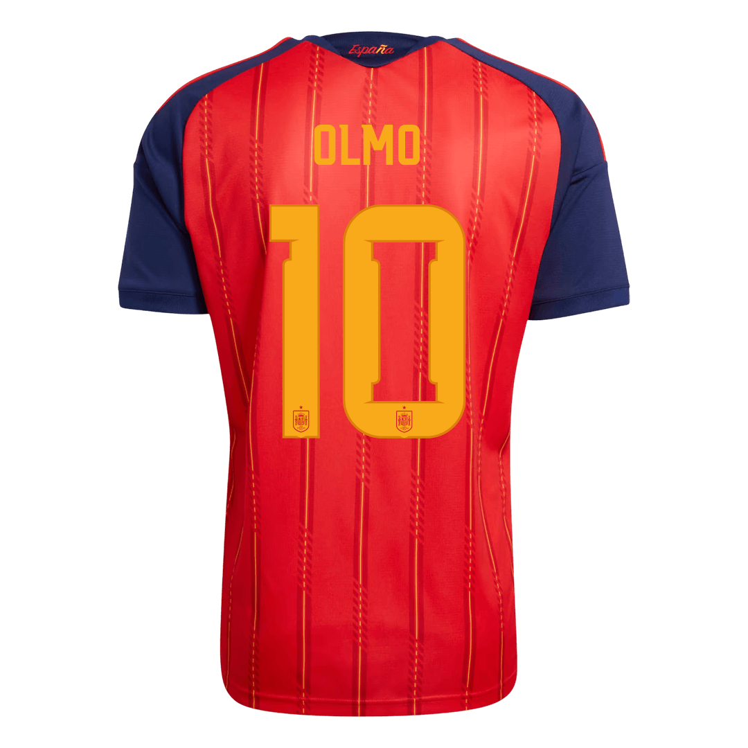 Maglia Replica Spagna Casa OLMO #10 Uomo Mondiali 2026