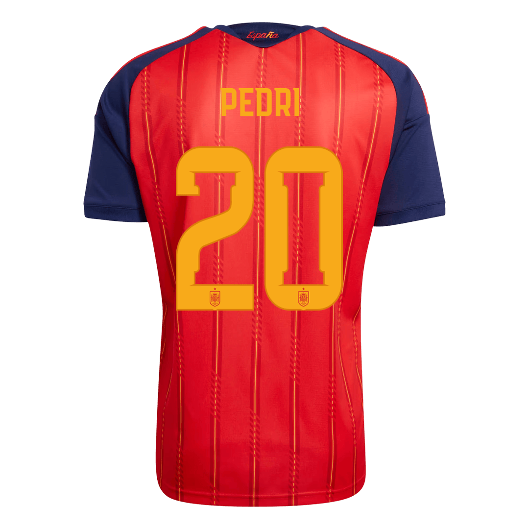 Maglia Replica Spagna Casa PEDRI #20 Uomo Mondiali 2026