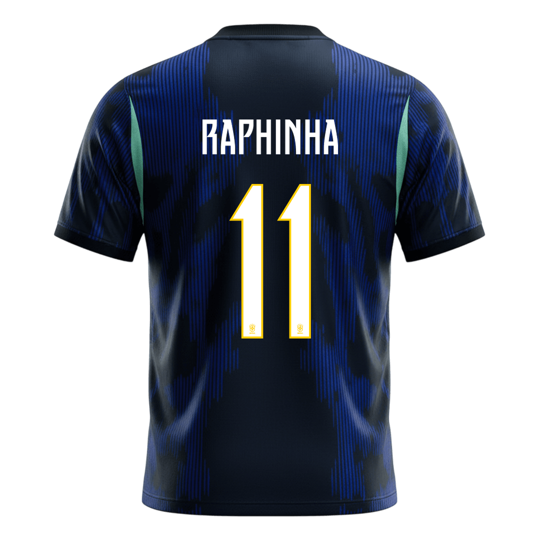 Maglia Replica Brasile Trasferta RAPHINHA #11 Uomo Mondiali 2026