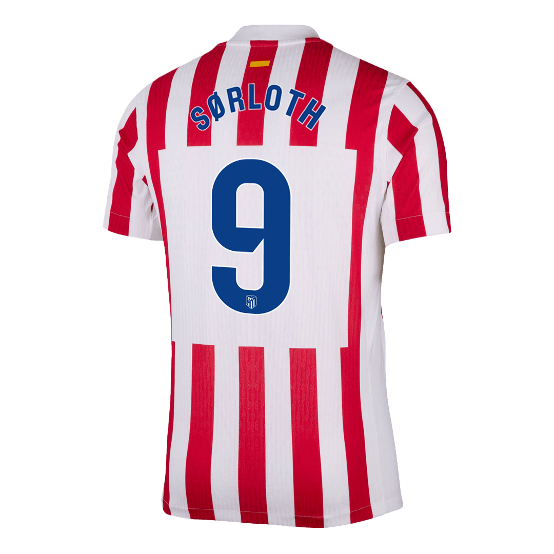 Maglia Gara Atletico Madrid Casa SØRLOTH #9 Uomo 2025/26