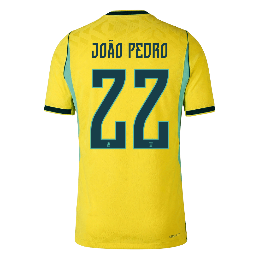 Maglia Gara Brasile Casa JOÃO PEDRO #22 Uomo Mondiali 2026