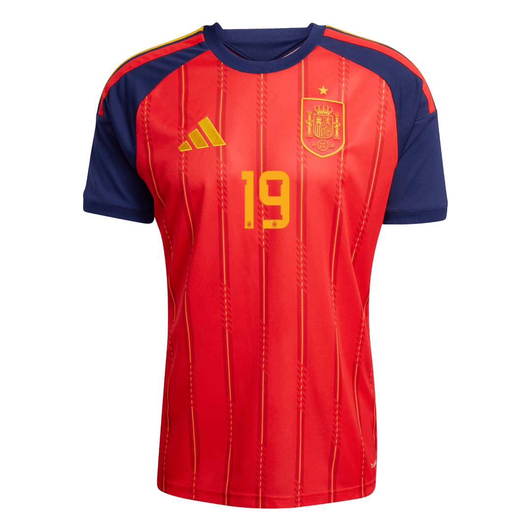 Maglia Replica Spagna Casa LAMINE YAMAL #19 Uomo Mondiali 2026