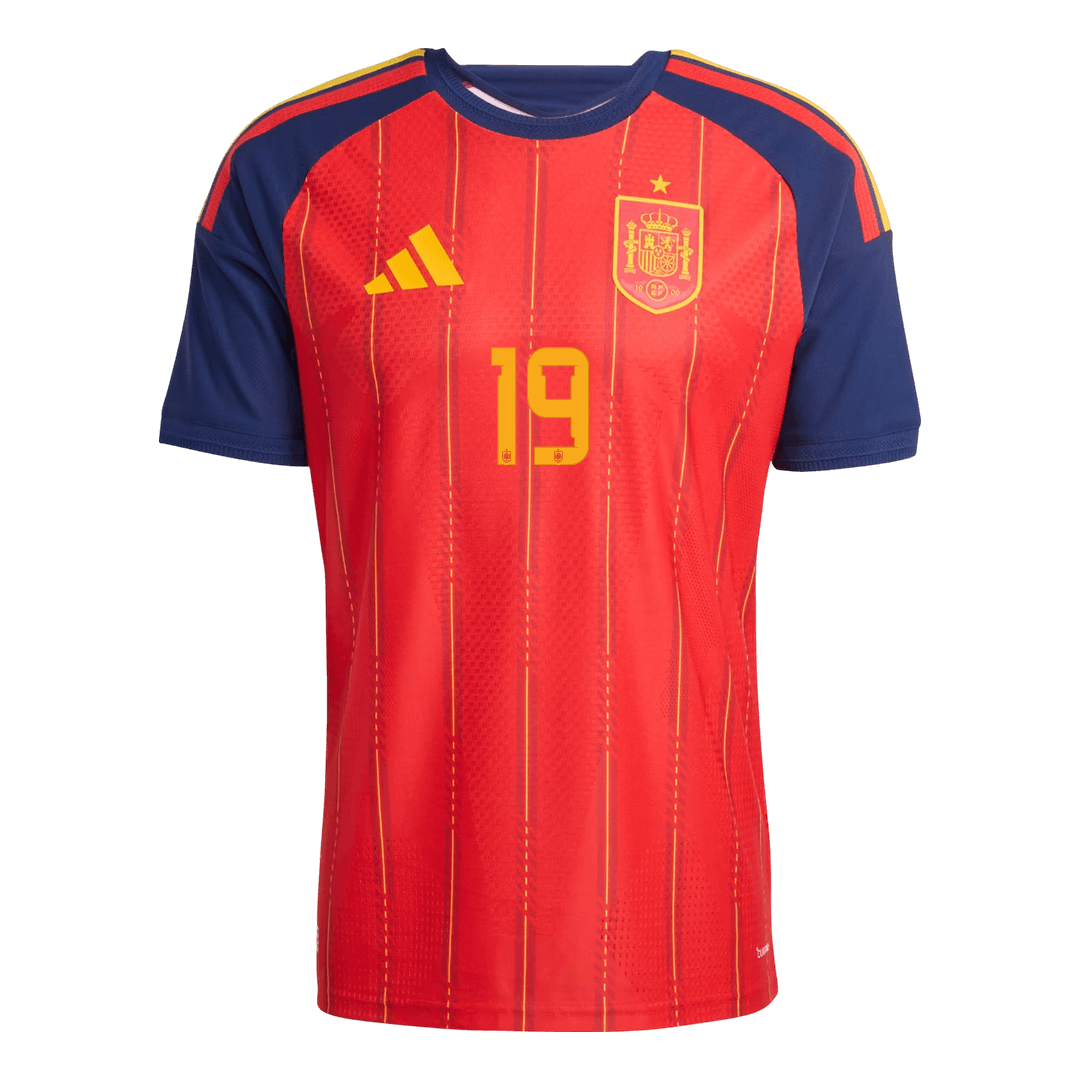 Maglia Gara Spagna Casa LAMINE YAMAL #19 Uomo Mondiali 2026