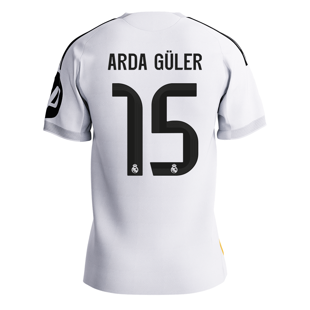 Maglia Gara Real Madrid Casa ARDA GÜLER #15 Uomo 2025/26