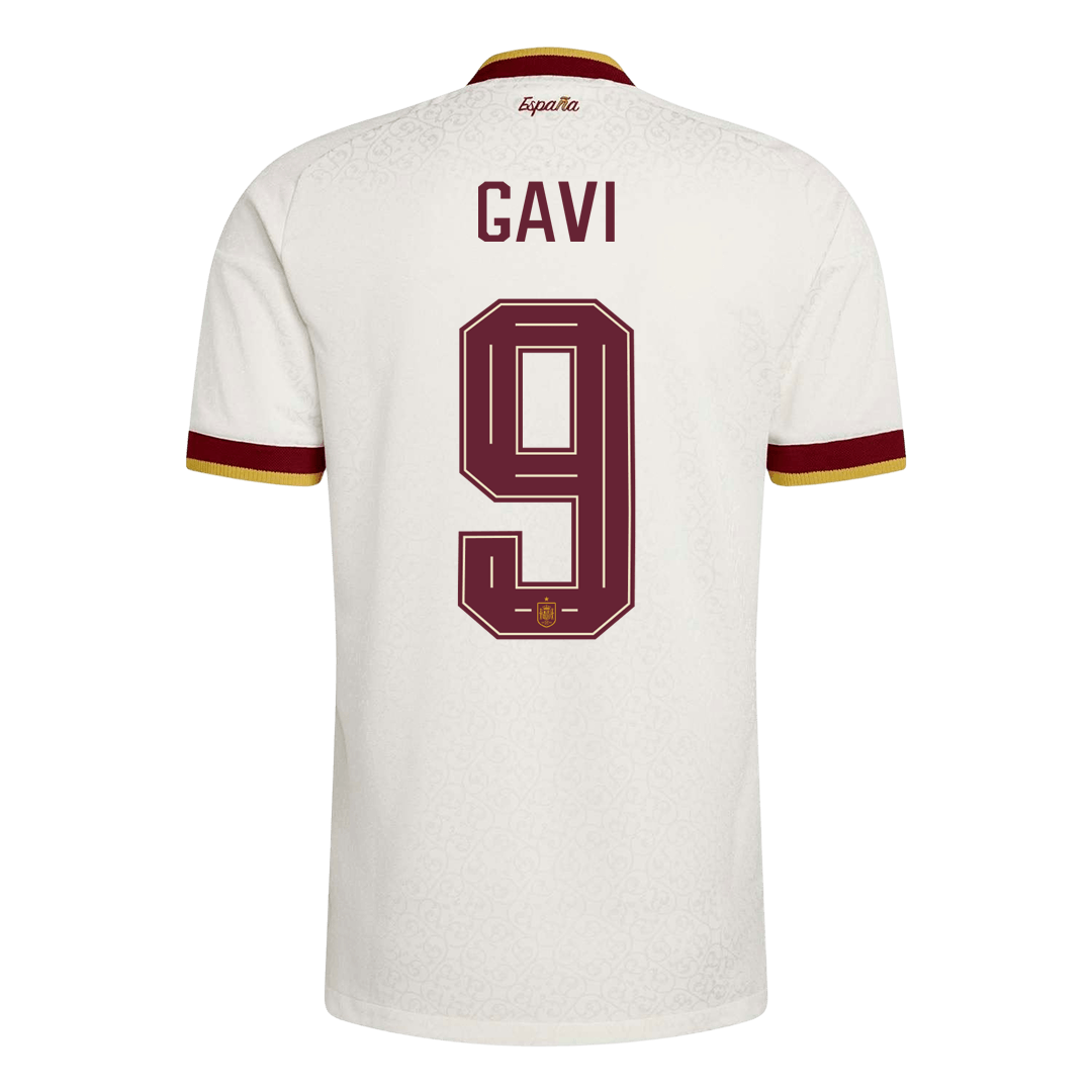 Maglia Gara Spagna Trasferta GAVI #9 Uomo Mondiali 2026