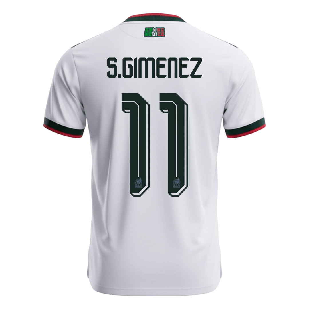 Maglia Replica Messico Trasferta S.GIMENEZ #11 Uomo Mondiali 2026