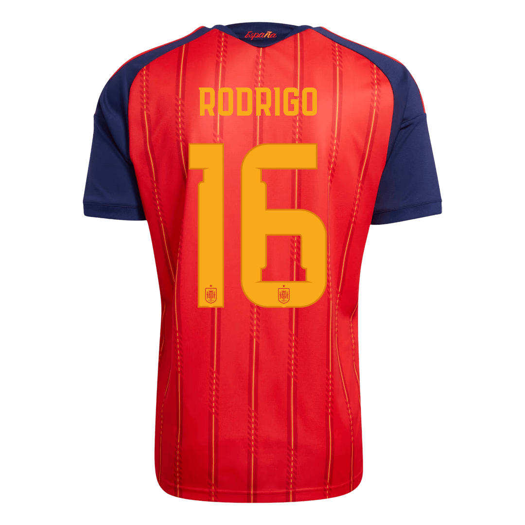 Maglia Replica Spagna Casa RODRIGO #16 Uomo Mondiali 2026