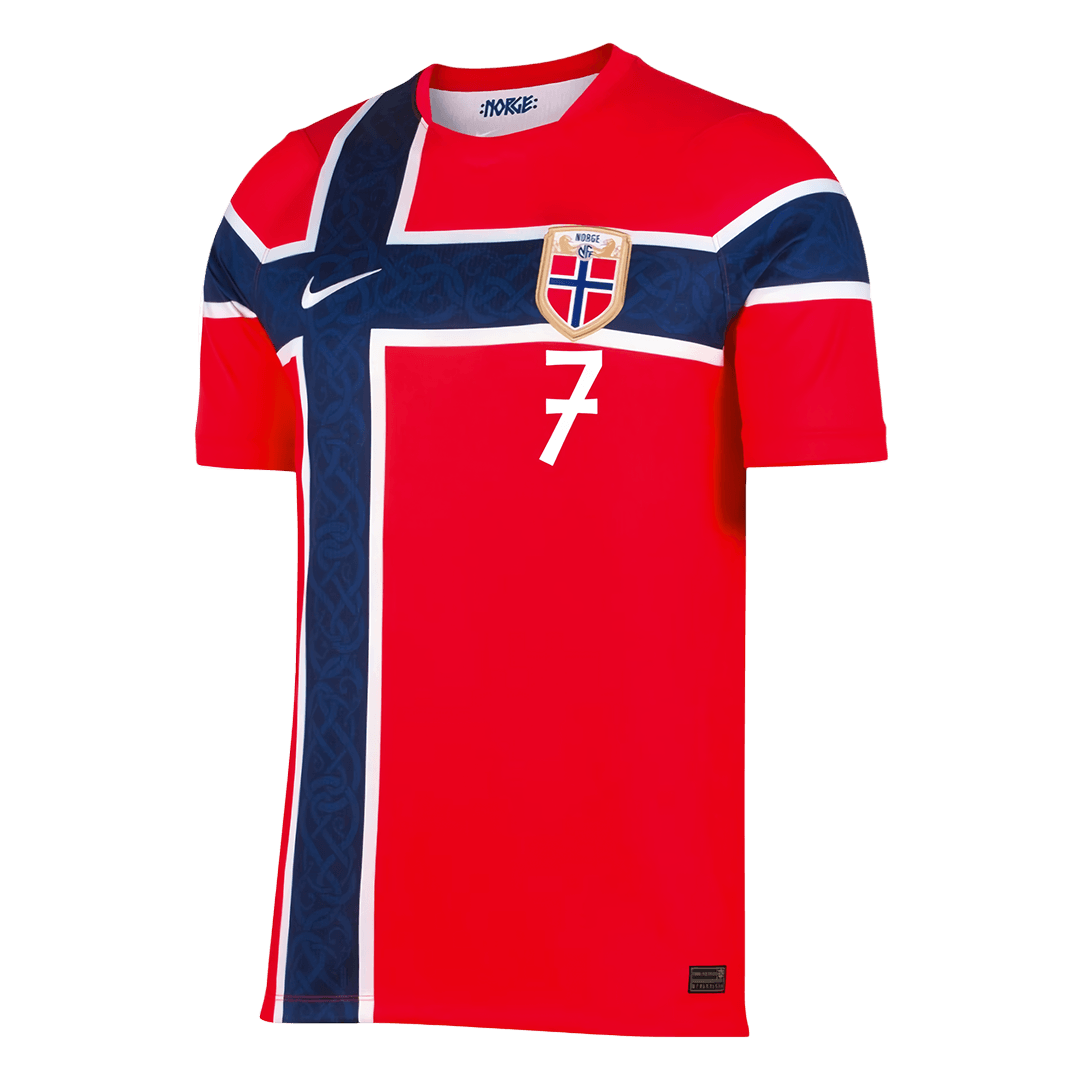 Maglia Replica Norvegia Casa SØRLOTH #7 Uomo Mondiali 2026