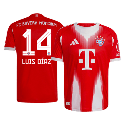 Maglia Gara Bayern Munich Casa LUIS DÍAZ #14 Uomo 2025/26