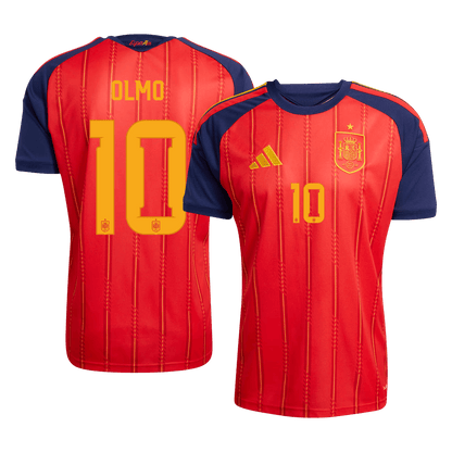 Maglia Replica Spagna Casa OLMO #10 Uomo Mondiali 2026