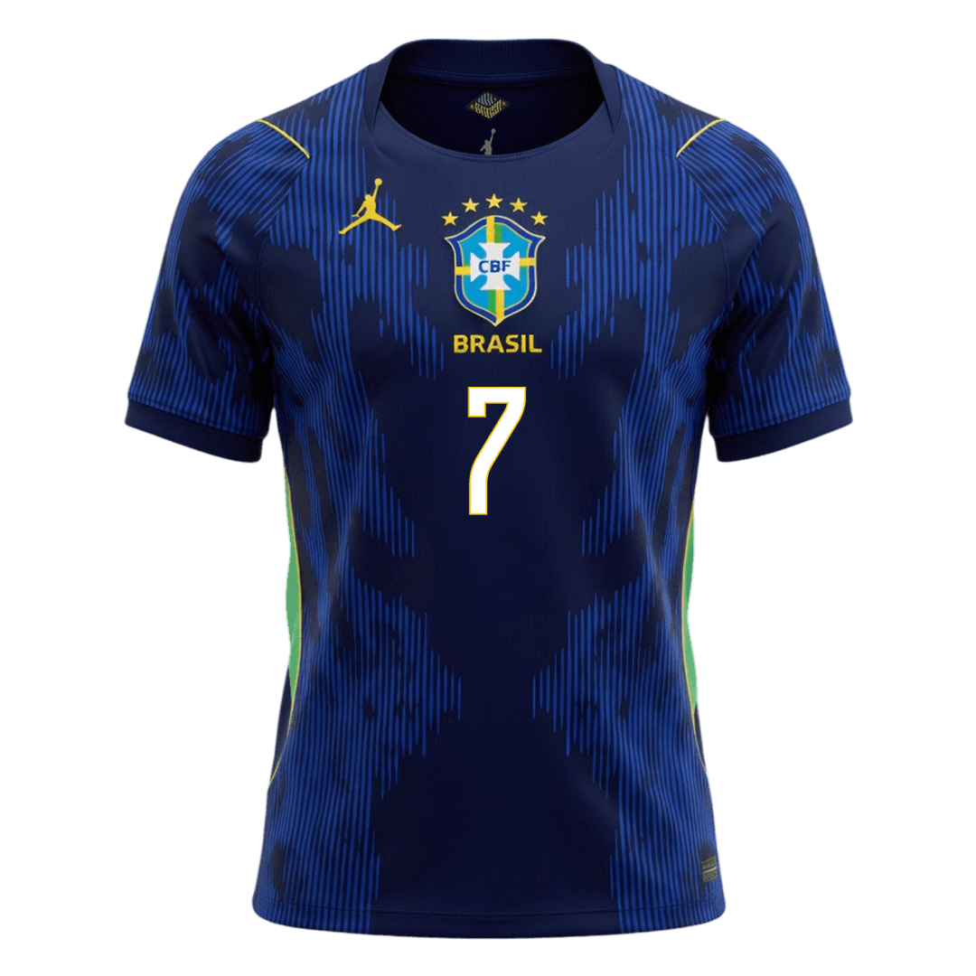 Maglia Replica Brasile Trasferta VINI JR. #7 Uomo 2026