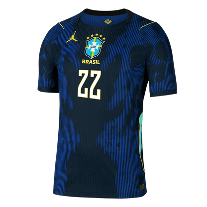 Maglia Gara Brasile Trasferta JOÃO PEDRO #22 Uomo Mondiali 2026