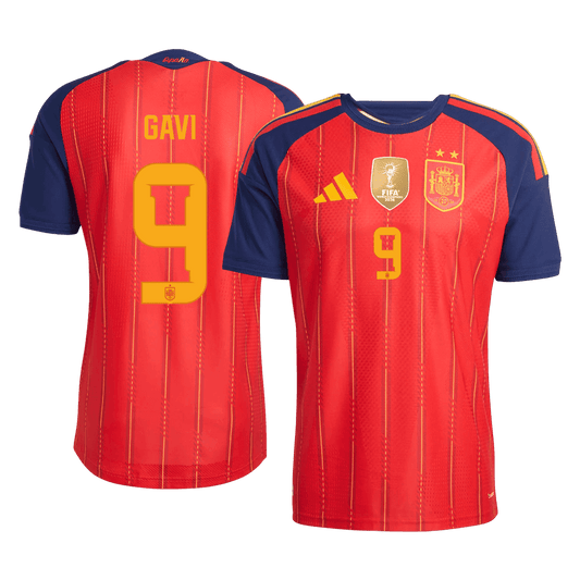 Maglia Gara Spagna Casa GAVI #9 Uomo Mondiali 2026 Champion Edition
