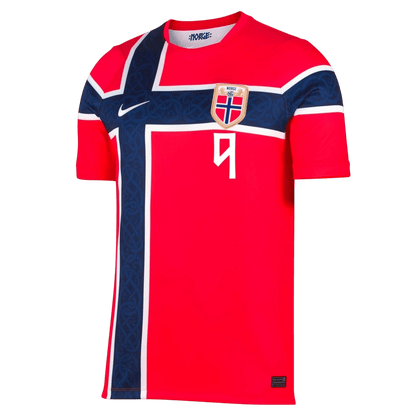 Maglia Replica Norvegia Casa BRAUT HAALAND #9 Uomo Mondiali 2026