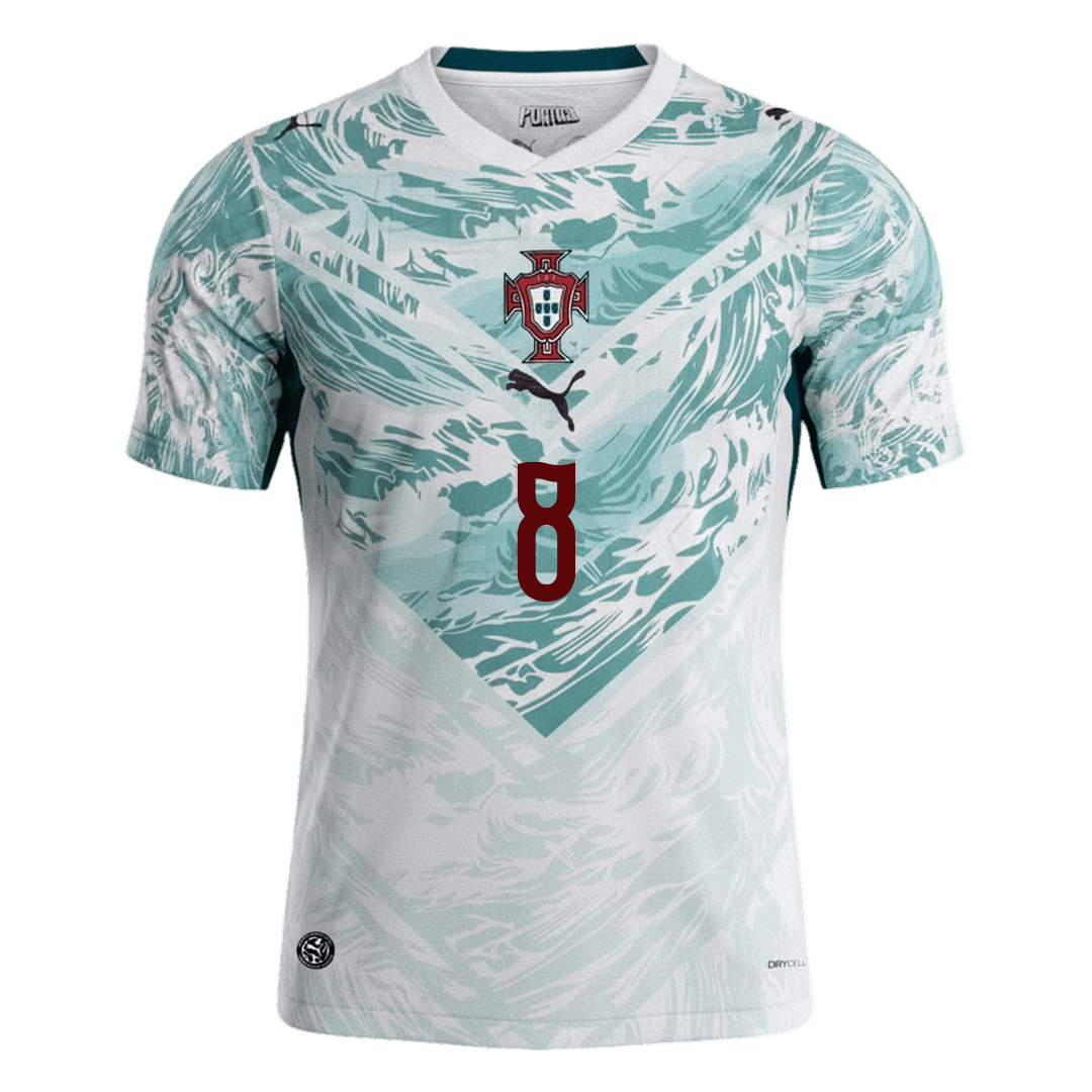 Maglia Replica Portogallo Trasferta B.FERNANDES #8 Uomo Mondiali 2026