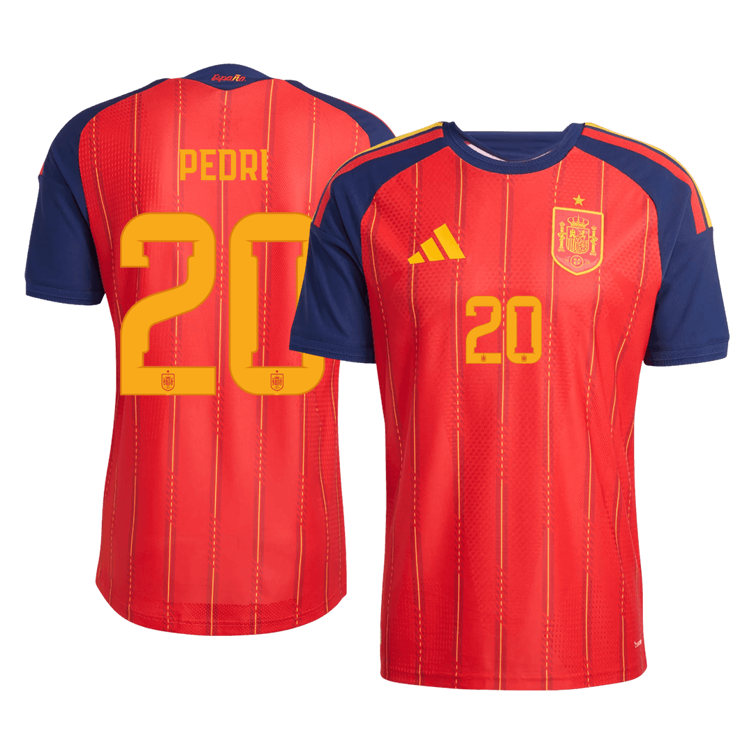 Maglia Gara Spagna Casa PEDRI #20 Uomo Mondiali 2026