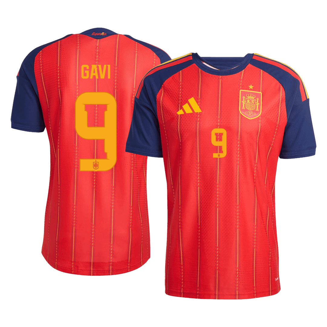 Maglia Gara Spagna Casa GAVI	 #9 Uomo Mondiali 2026