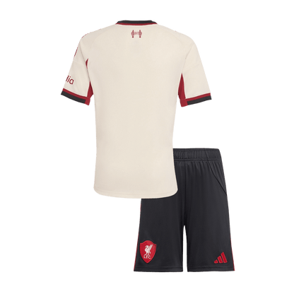 Base Kit Bambino Liverpool Trasferta 2025/26 - 2 Pezzi