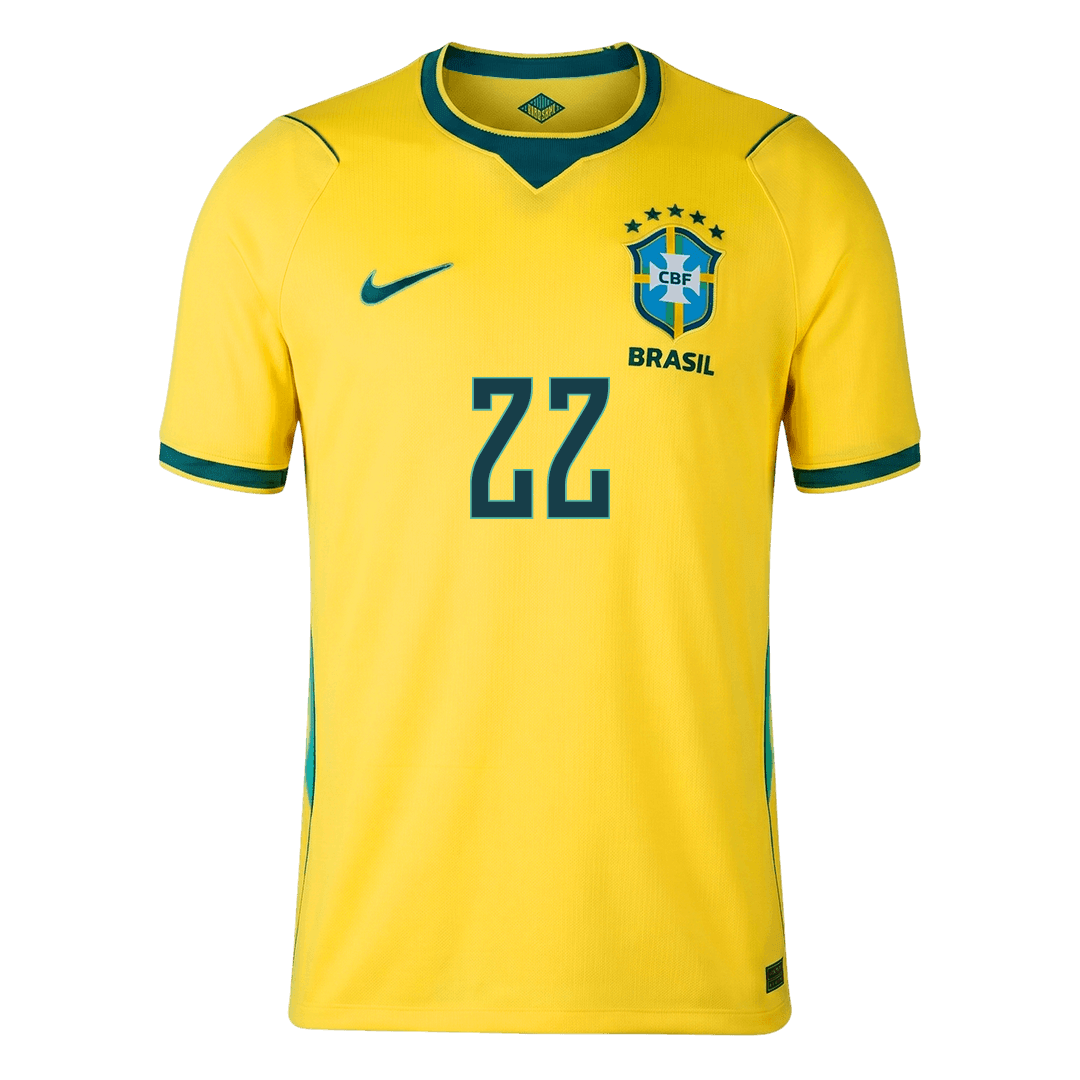 Maglia Replica Brasile Casa JOÃO PEDRO #22 Uomo Mondiali 2026