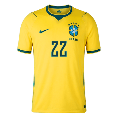 Maglia Replica Brasile Casa JOÃO PEDRO #22 Uomo Mondiali 2026