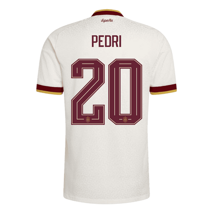 Maglia Gara Spagna Trasferta PEDRI #20 Uomo Mondiali 2026 Champion Edition