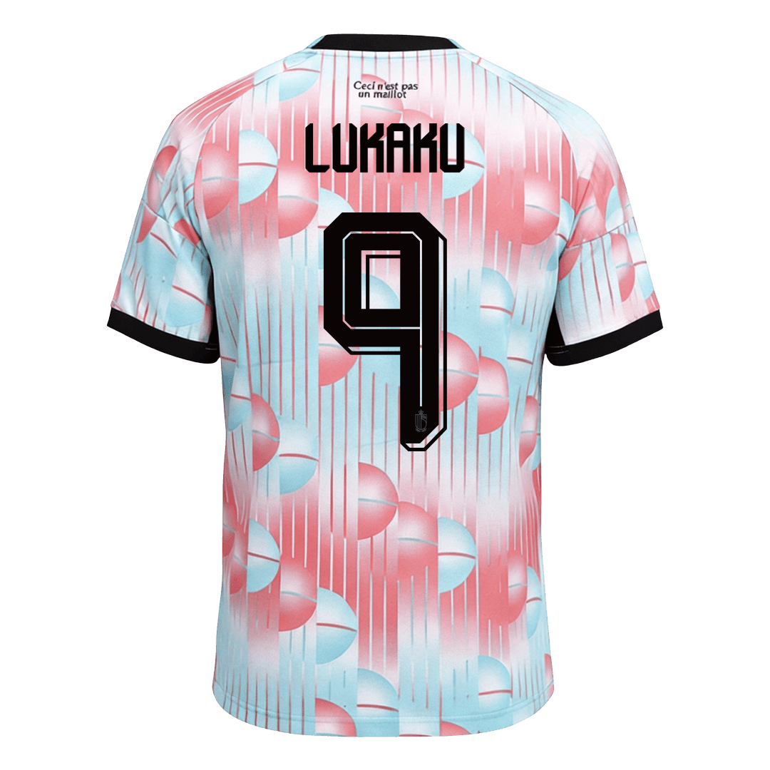 Maglia Replica Belgio Trasferta LUKAKU #9 Uomo Mondiali 2026