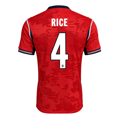 Maglia Gara Inghilterra Trasferta RICE #4 Uomo Mondiali 2026