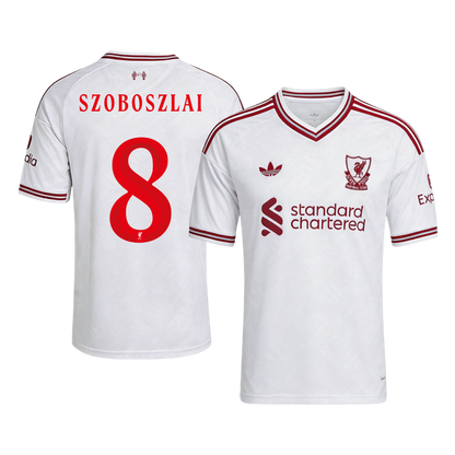 Maglia Replica Liverpool Trasferta SZOBOSZLAI #8 Uomo 2026/27 - UCL