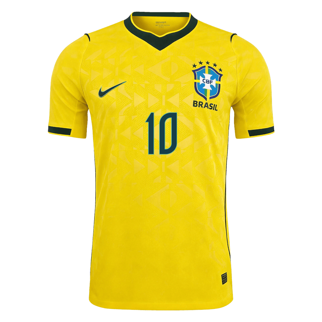 Maglia Gara Brasile Casa NEYMAR JR. #10 Uomo Mondiali 2026