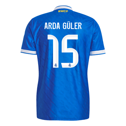 Maglia Gara Real Madrid Terza ARDA GÜLER #15 Uomo 2025/26
