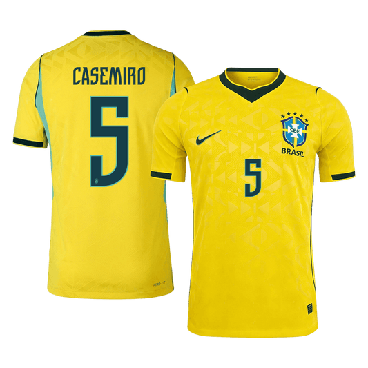 Maglia Gara Brasile Casa CASEMIRO #5 Uomo Mondiali 2026
