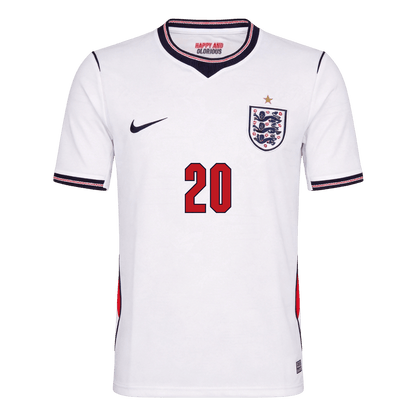 Maglia Replica Inghilterra Casa PALMER #20 Uomo Mondiali 2026