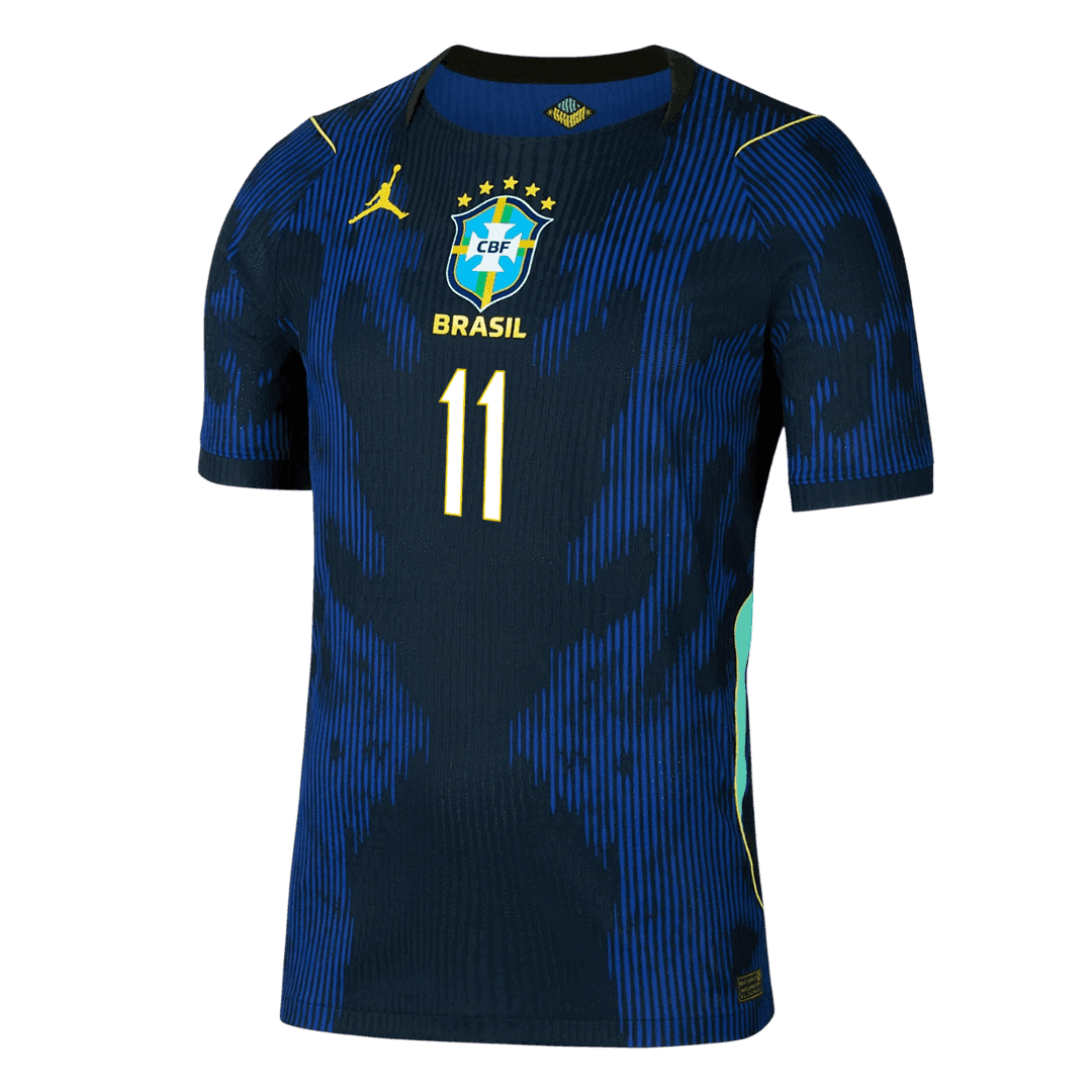 Maglia Gara Brasile Trasferta RAPHINHA #11 Uomo Mondiali 2026
