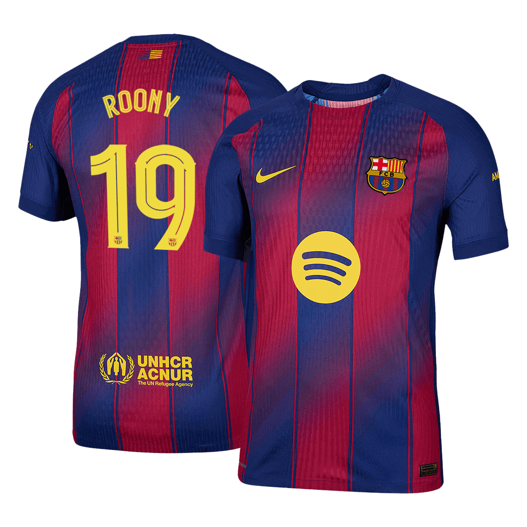 Maglia Gara Barcelona Casa ROONY #19 Uomo 2025/26 - UCL
