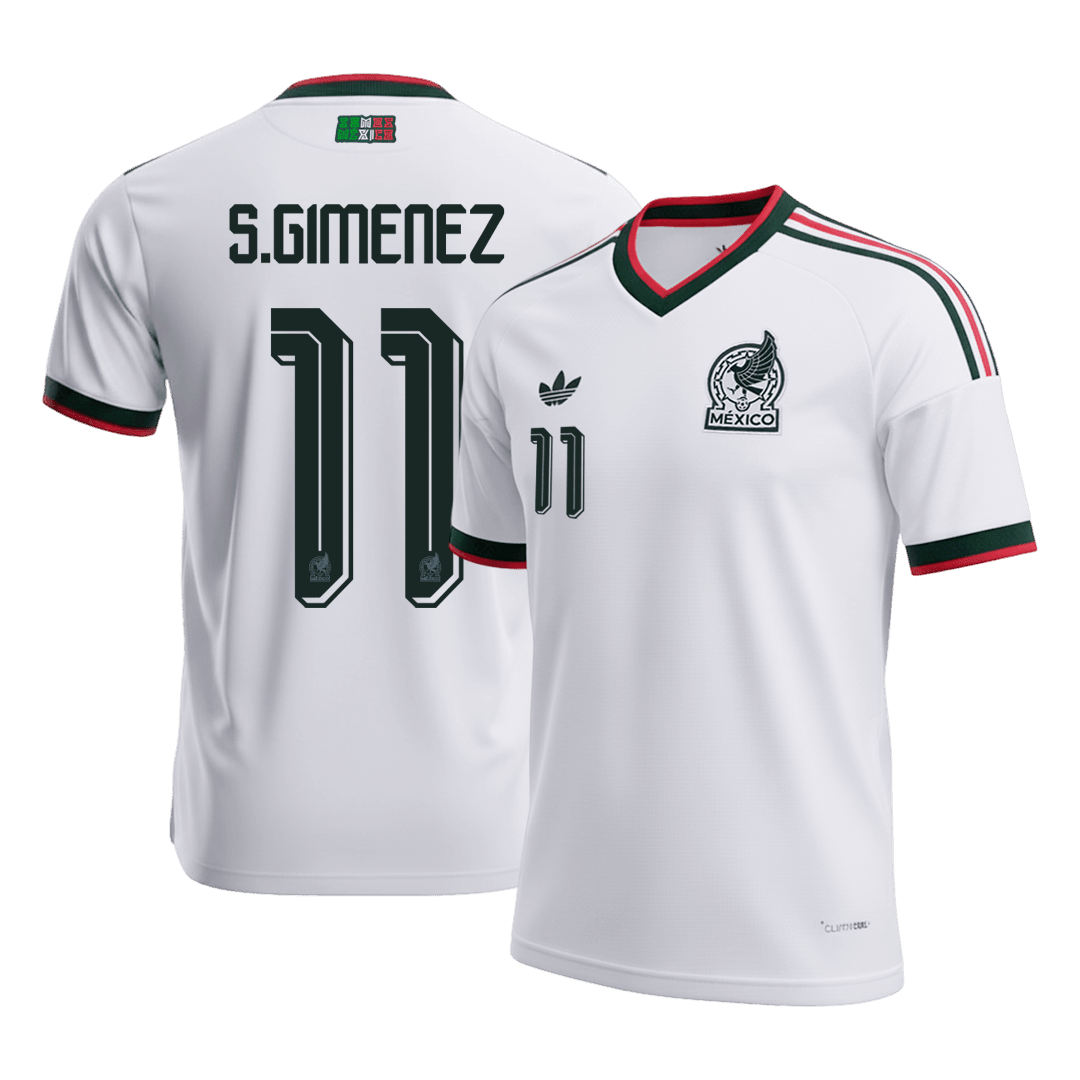 Maglia Replica Messico Trasferta S.GIMENEZ #11 Uomo Mondiali 2026