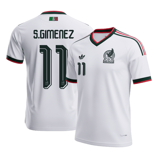 Maglia Replica Messico Trasferta S.GIMENEZ #11 Uomo Mondiali 2026