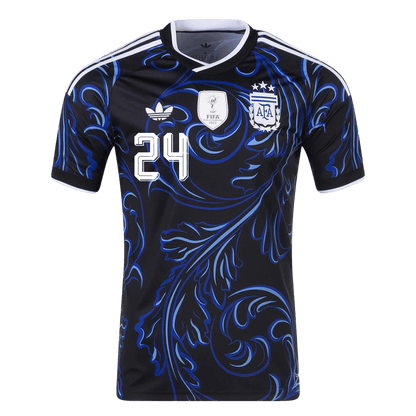 Maglia Replica Argentina Trasferta E. FERNÁNDEZ #24 Uomo Mondiali 2026
