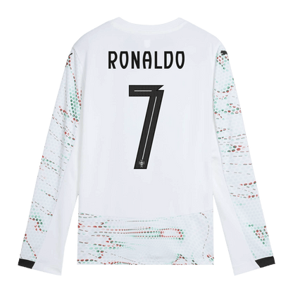 Maglia Replica Portugal Trasferta RONALDO #7 Uomo 2025 - Manica Lunga