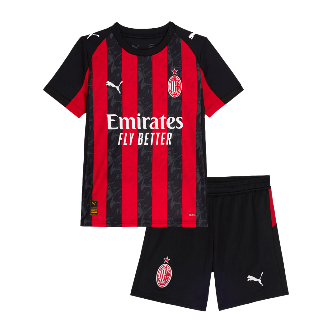 Base Kit Bambino AC Milan Casa 2025/26 - 2 Pezzi