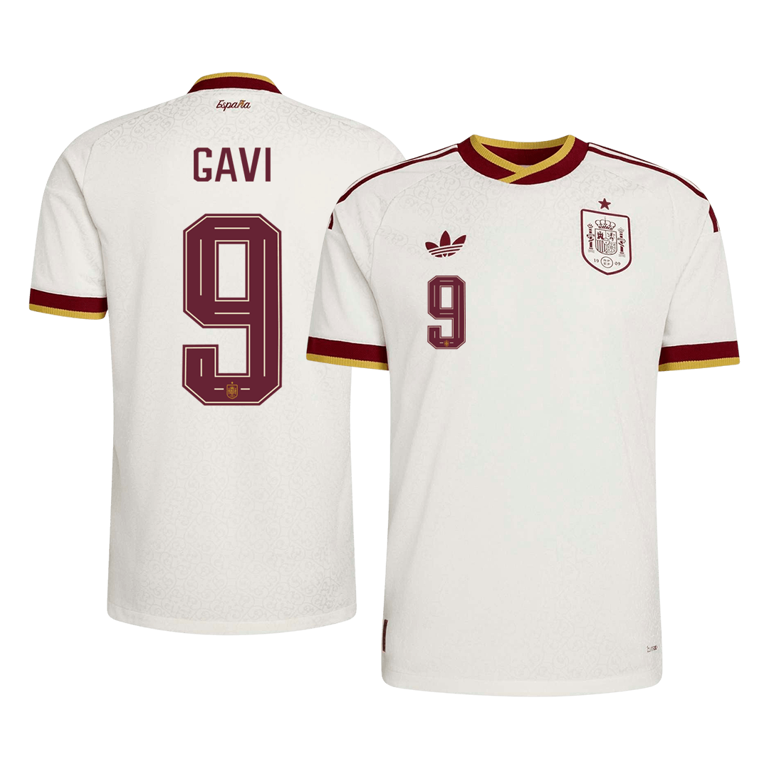 Maglia Gara Spagna Trasferta GAVI #9 Uomo Mondiali 2026