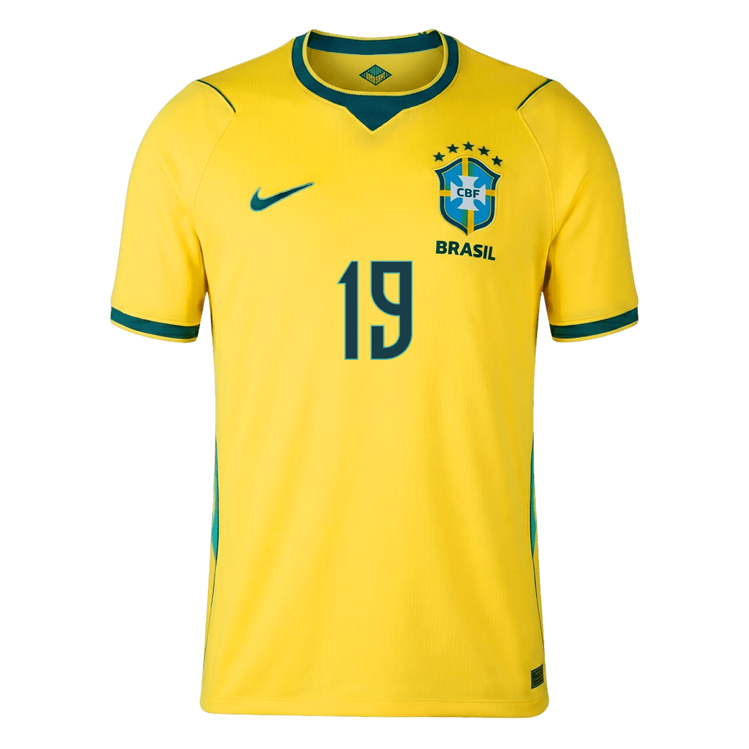 Maglia Replica Brasile Casa ENDRICK #19 Uomo Mondiali 2026