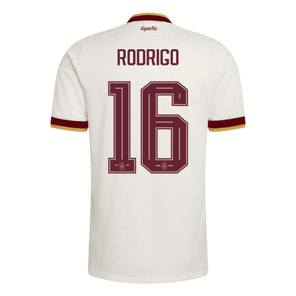 Maglia Gara Spagna Trasferta RODRIGO #16 Uomo Mondiali 2026 Champion Edition