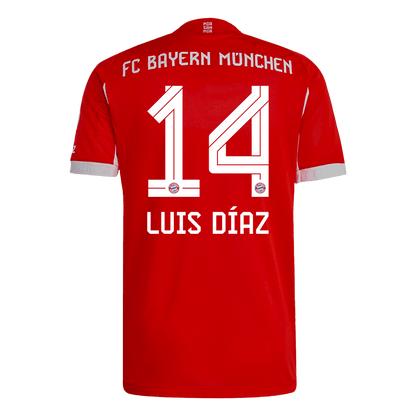 Maglia Gara Bayern Munich Casa LUIS DÍAZ #14 Uomo 2025/26
