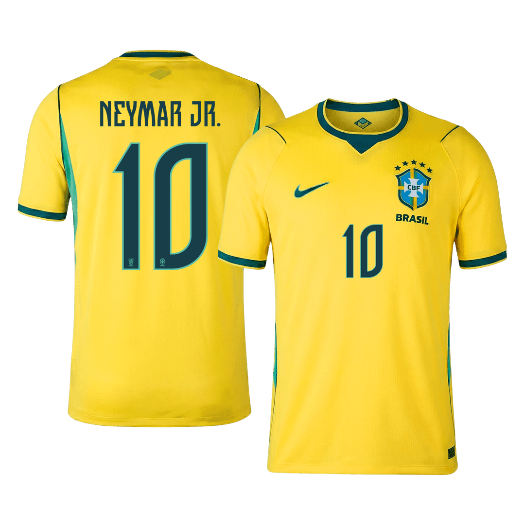 Maglia Replica Brasile Casa NEYMAR JR. #10 Uomo Mondiali 2026