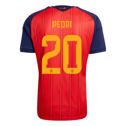 Maglia Replica Spagna Casa PEDRI #20 Uomo Mondiali 2026