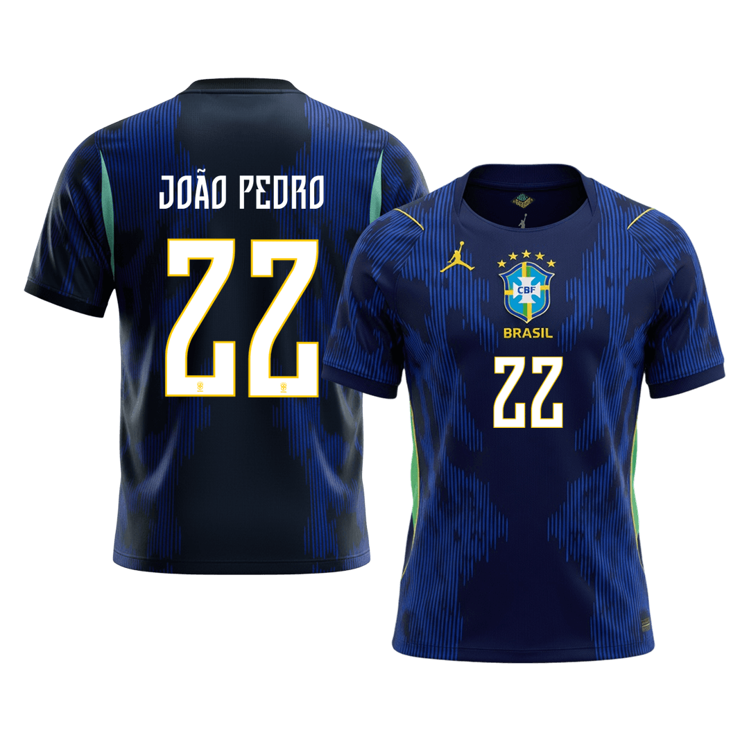 Maglia Replica Brasile Trasferta JOÃO PEDRO #22 Uomo Mondiali 2026