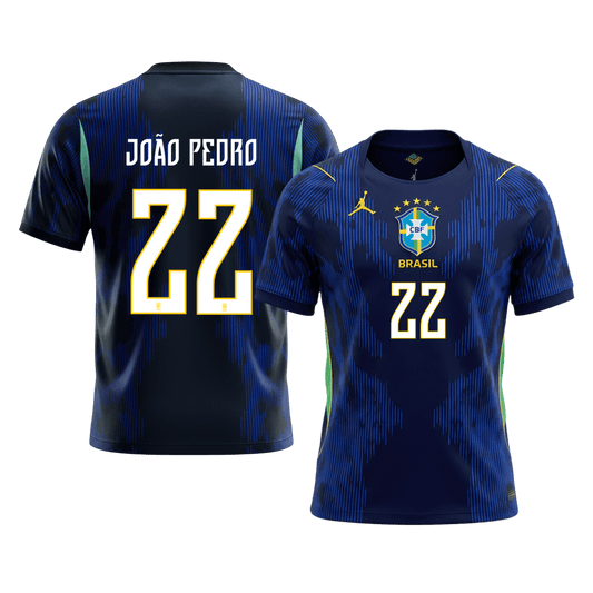 Maglia Replica Brasile Trasferta JOÃO PEDRO #22 Uomo Mondiali 2026