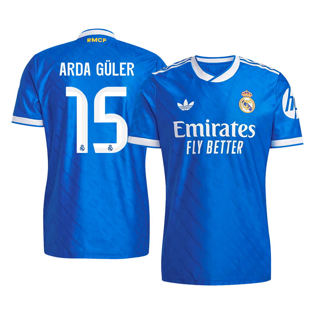 Maglia Gara Real Madrid Terza ARDA GÜLER #15 Uomo 2025/26