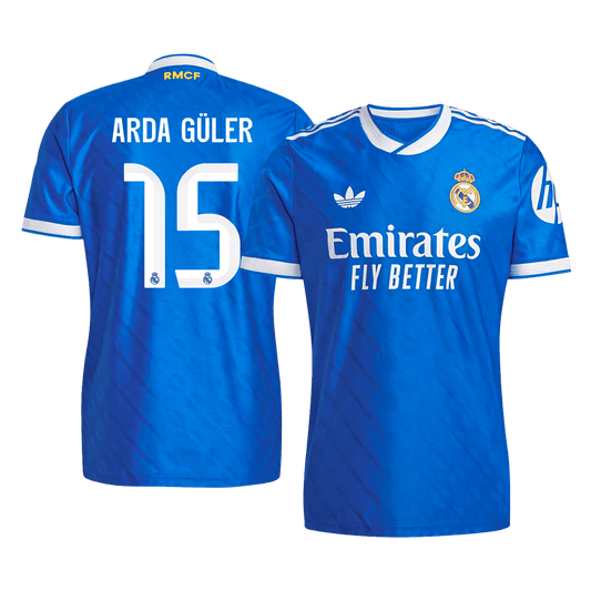 Maglia Gara Real Madrid Terza ARDA GÜLER #15 Uomo 2025/26