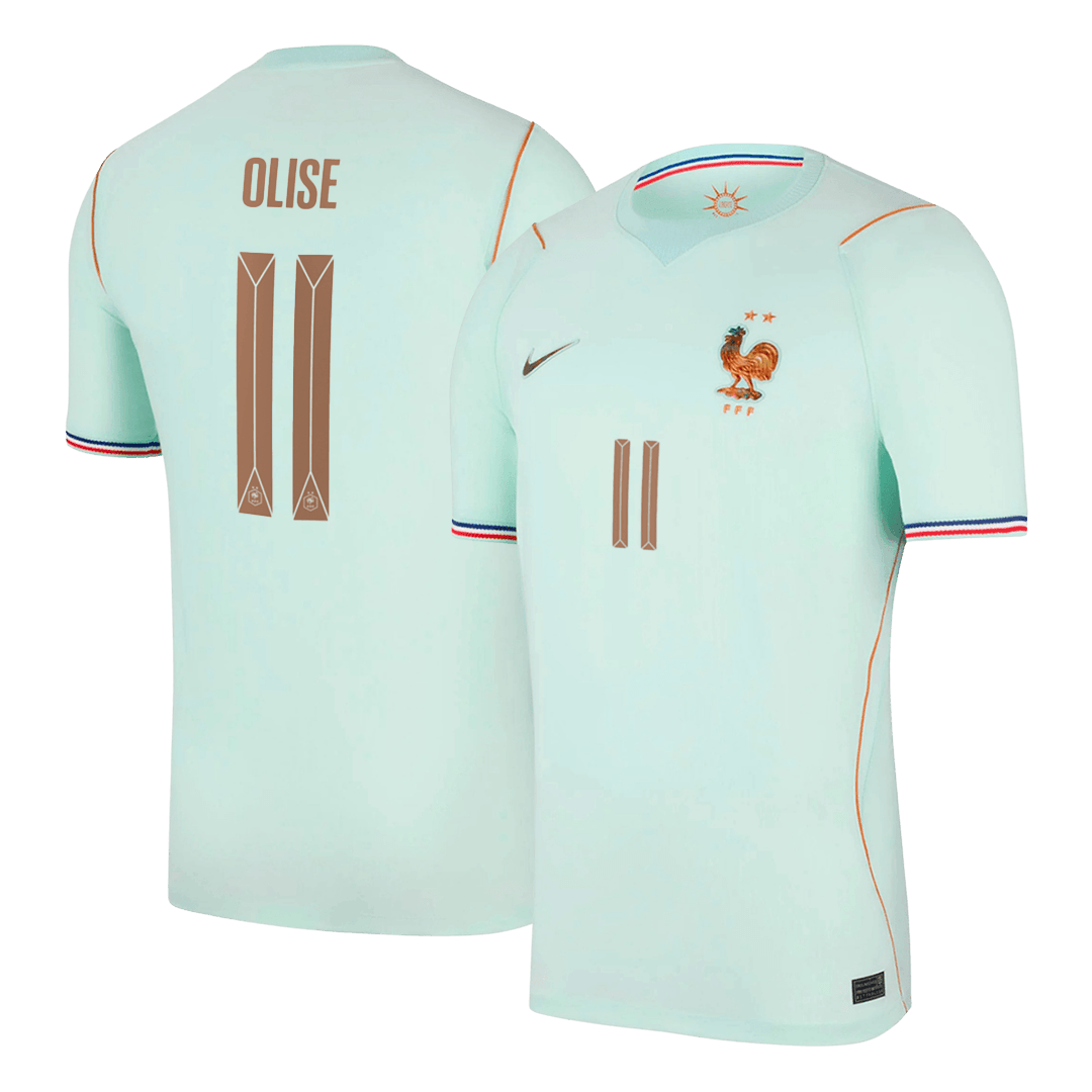 Maglia Replica Francia Trasferta OLISE #11 Uomo Mondiali 2026